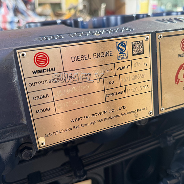 Genuine new Weichai WP10.340E22 Diesel Engine