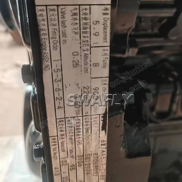 CUMMINS 6BTAA5.9-C180 Complate Engine Assembly