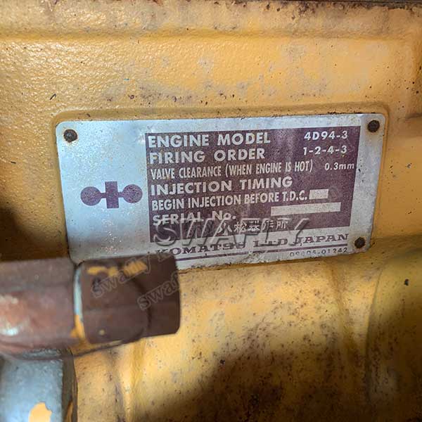 Komatsu 4D94-3 Used Good Working Condtion Engine Assy