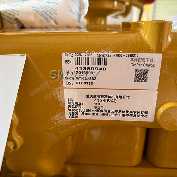 CUMMINS CCEC NT855-C280 Complate Engine Assembly For Bulldozer